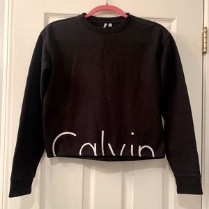 Cropped Crew Neck Sweatshirt